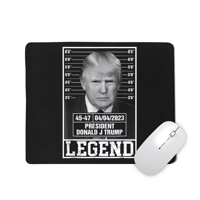 Trump 2024 Police Mugshot Legend 4547 President Of Usa Mousepad