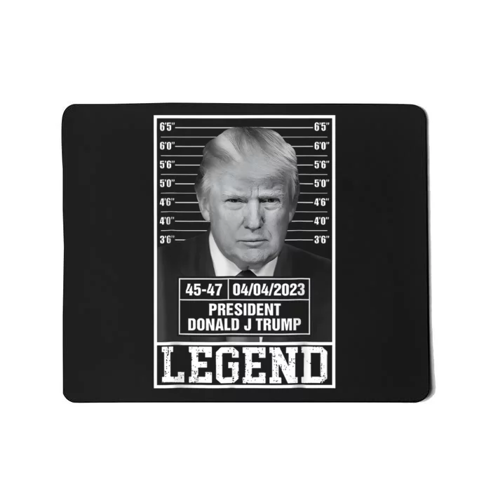 Trump 2024 Police Mugshot Legend 4547 President Of Usa Mousepad