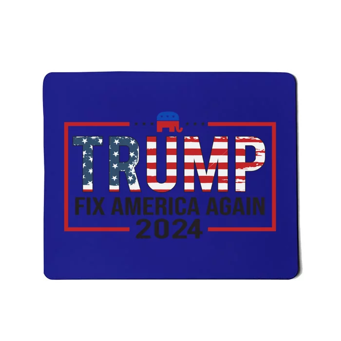 Trump 2024 President Fix America / Presidential Election Cool Gift Mousepad