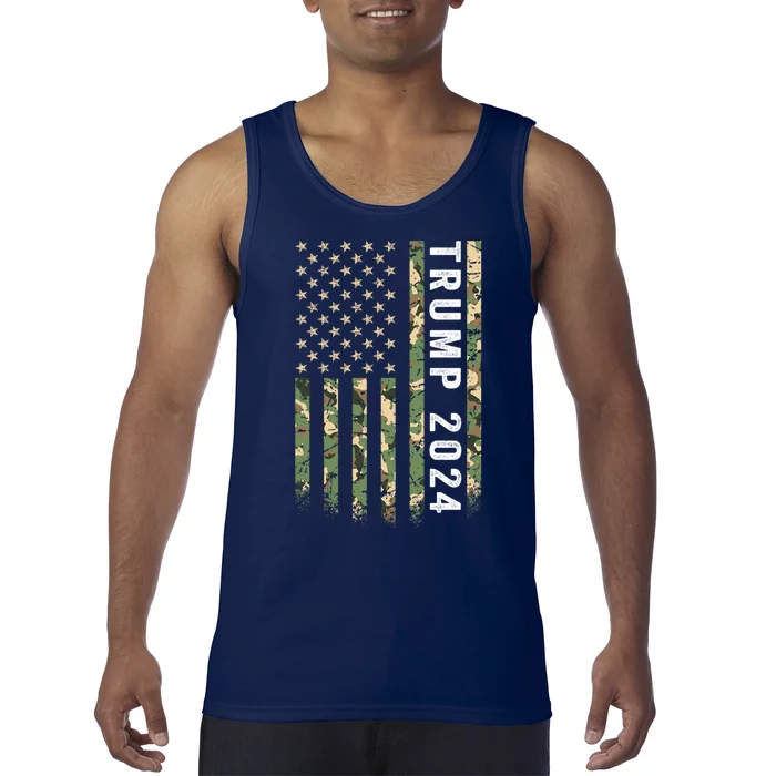 Trump 2024 President American Flag Gift Tank Top