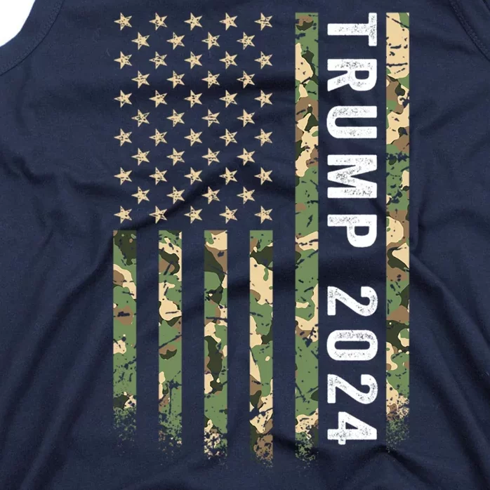 Trump 2024 President American Flag Gift Tank Top