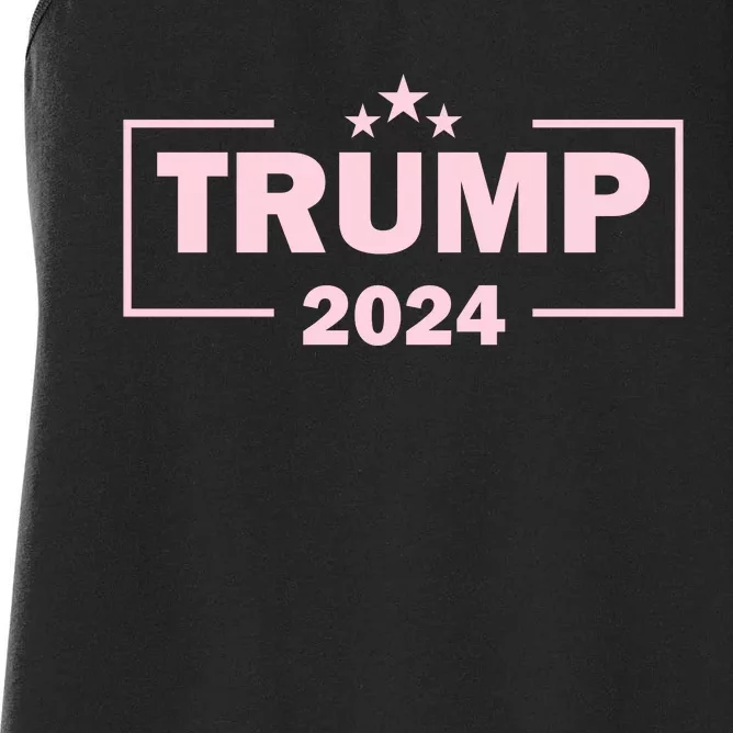 Trump 2024 Political Support Graphic Women's Racerback Tank