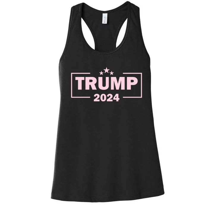 Trump 2024 Political Support Graphic Women's Racerback Tank