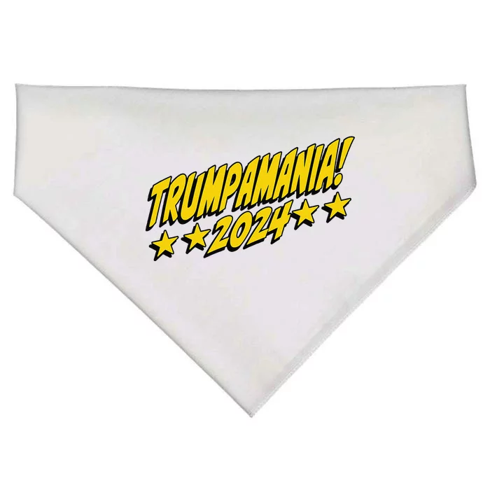 Trumpamania 2024 President Trump Fun Election USA-Made Doggie Bandana