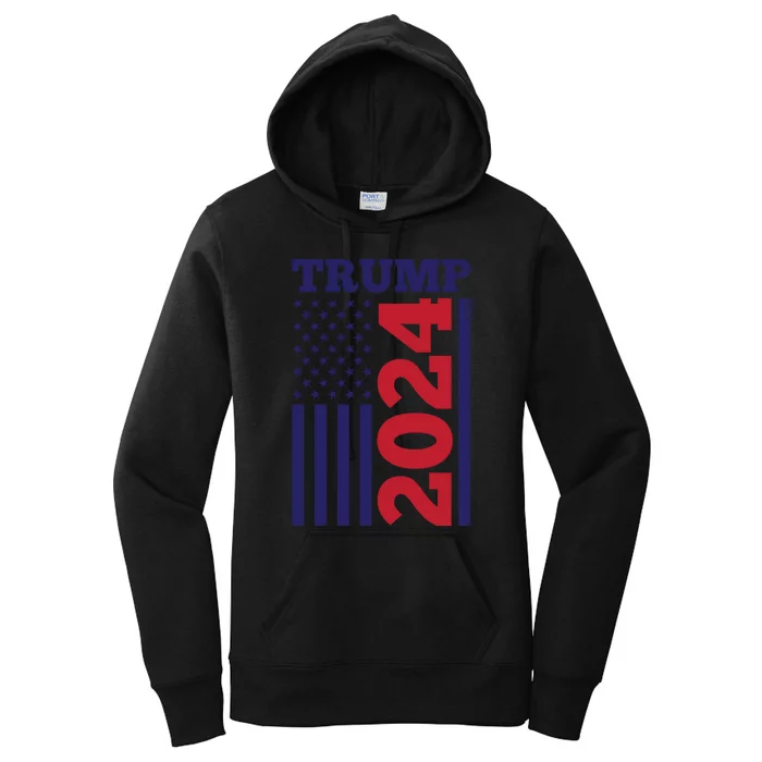 Trump 2024 Patriotic Graphics Women's Pullover Hoodie