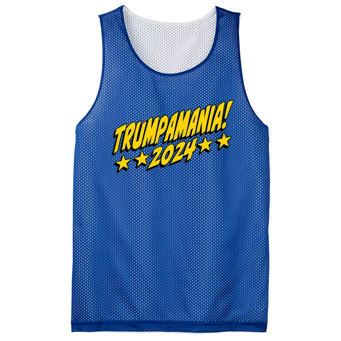 Trumpamania 2024 President Trump Fun Election Design Mesh Reversible Basketball Jersey Tank