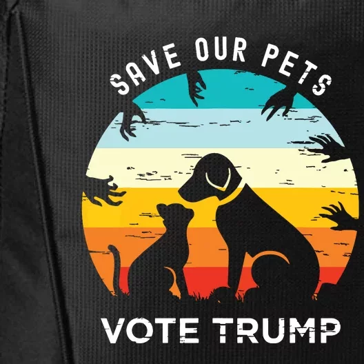 Trump 2024 President Save Our Pets Animals Dogs Cats Ducks City Backpack