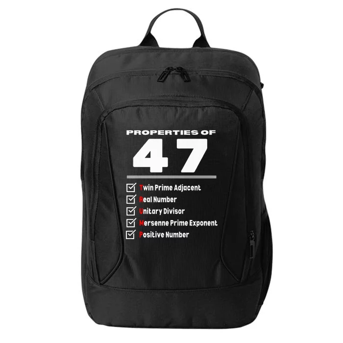 Trump 2024 Properties Of Number 47 City Backpack