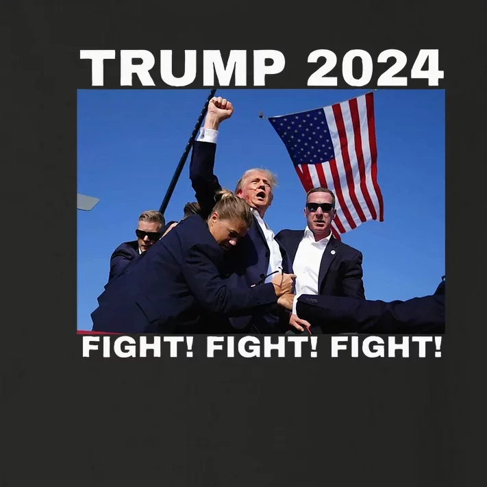 Trump 2024pennsylvania Rally Fight Fight Fight Toddler Long Sleeve Shirt