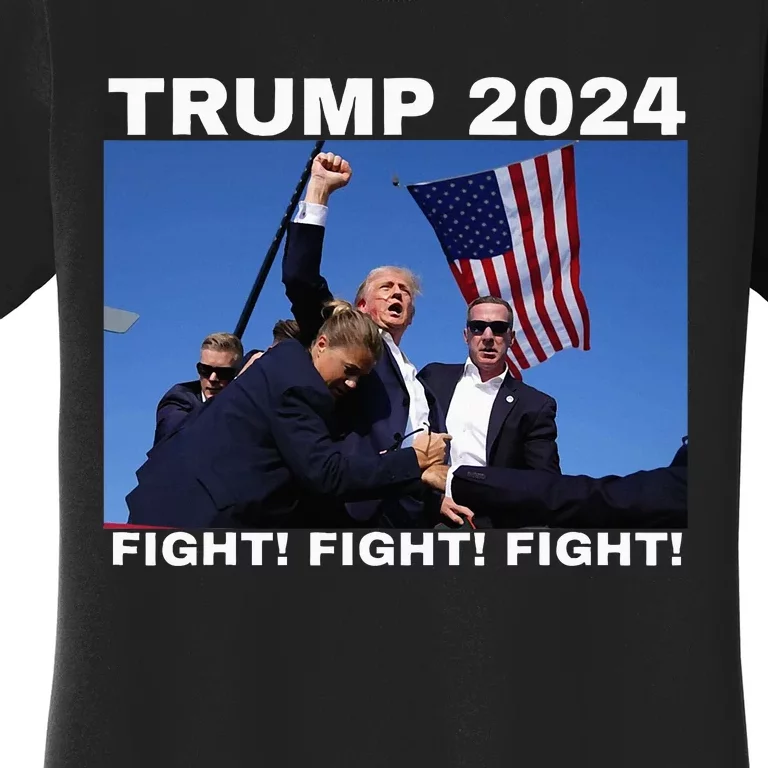 Trump 2024pennsylvania Rally Fight Fight Fight Women's T-Shirt