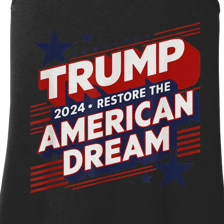 Trump 2024 Restore American Dream Ladies Essential Tank