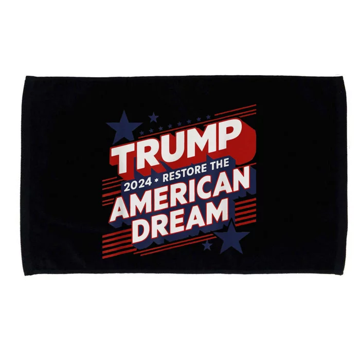 Trump 2024 Restore American Dream Microfiber Hand Towel