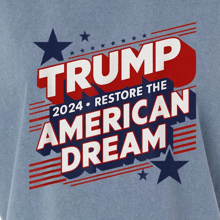 Trump 2024 Restore American Dream Garment-Dyed Women's Muscle Tee