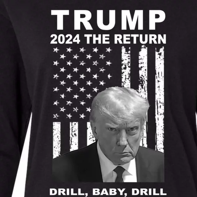 Trump 2024 Reelection Donald Patriotic 47th President Great Gift Womens Cotton Relaxed Long Sleeve T-Shirt