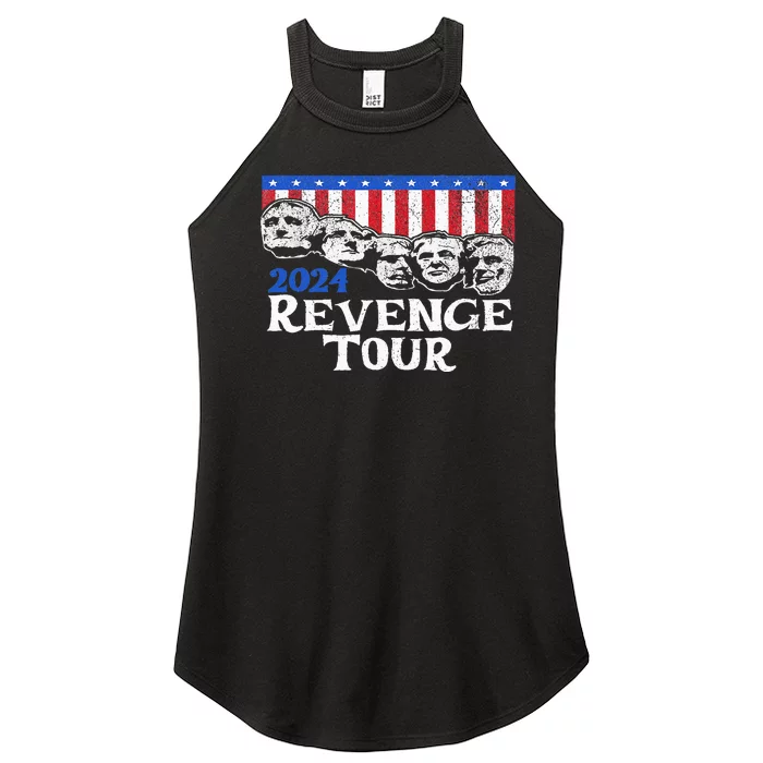 Trump 2024 Revenge Mount Rushmore Women’s Perfect Tri Rocker Tank