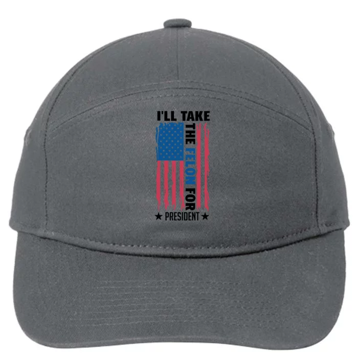 Trump 2024 Rally The Vision For America 7-Panel Snapback Hat