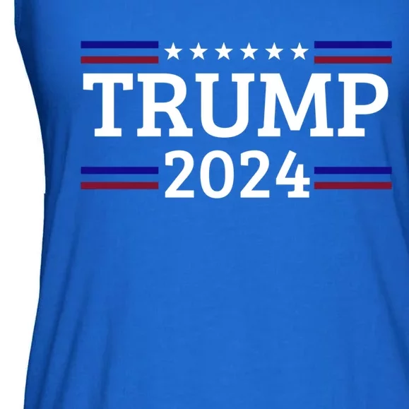 Trump 2024 Republican Take America Back Miss Me Yet Cute Gift Ladies Essential Flowy Tank