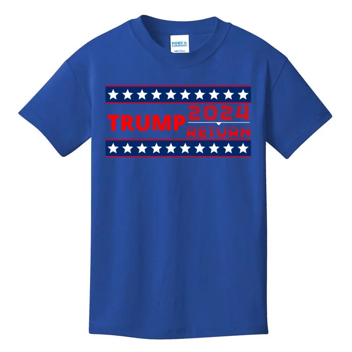 Trump 2024 Return America Election Support Vote 47 Gift Kids T-Shirt