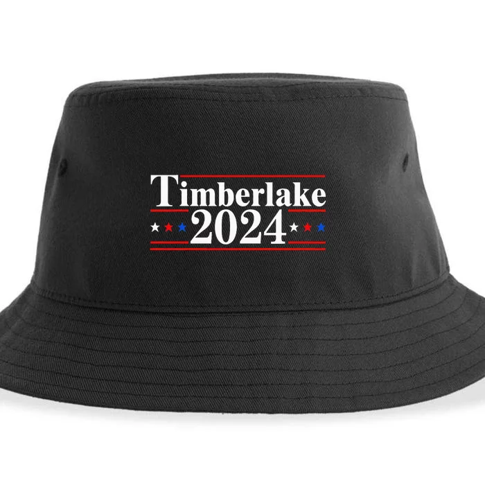 Timberlake 2024 Retro Meme Political Sustainable Bucket Hat