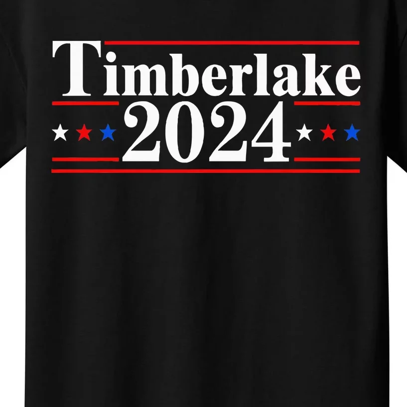 Timberlake 2024 Retro Meme Political Kids T-Shirt