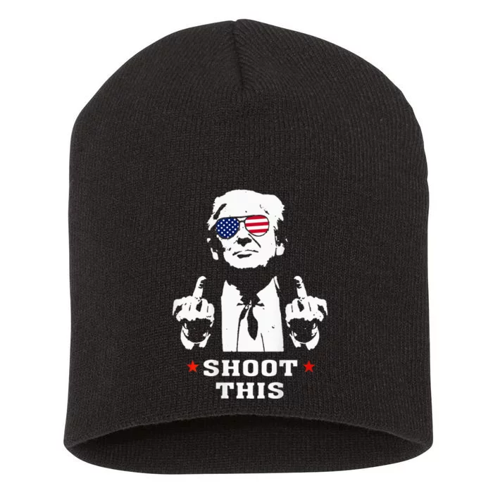 Trump 2024 Shoot This Short Acrylic Beanie