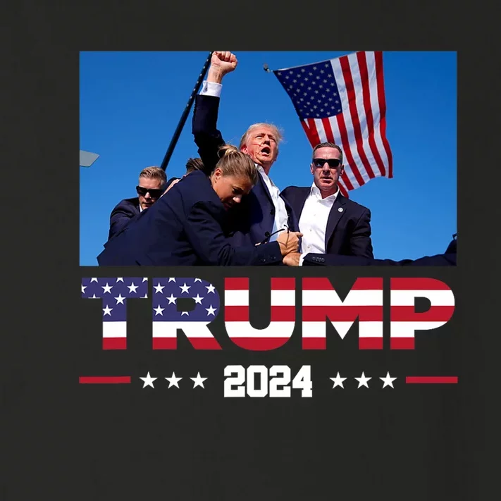 Trump 2024 Survived Shot At Rally Toddler Long Sleeve Shirt