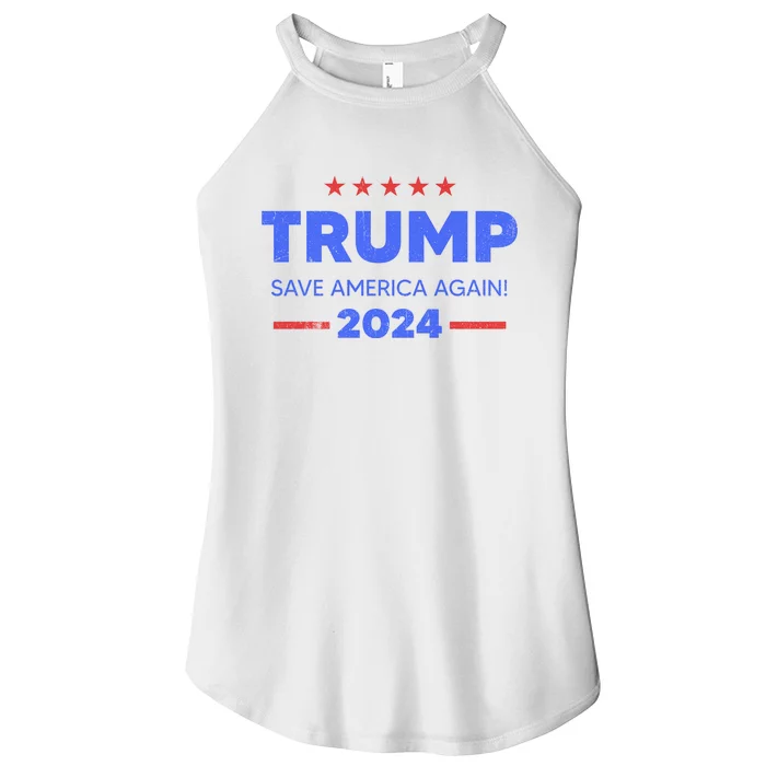 Trump 2024 Save America Again Women’s Perfect Tri Rocker Tank