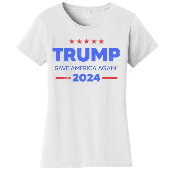 Trump 2024 Save America Again Women's T-Shirt