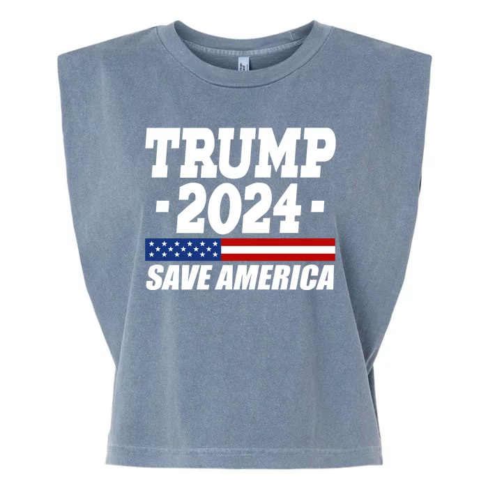 Trump 2024 Save America Garment-Dyed Women's Muscle Tee