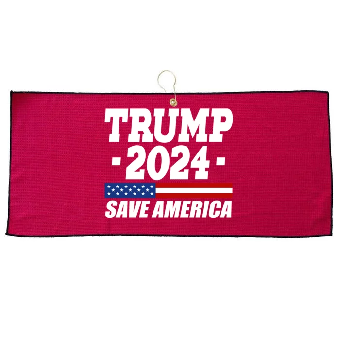 Trump 2024 Save America Large Microfiber Waffle Golf Towel