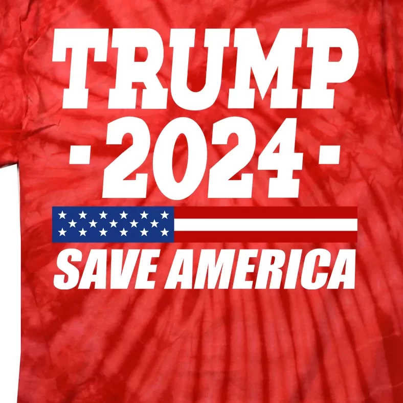 Trump 2024 Save America Tie-Dye T-Shirt