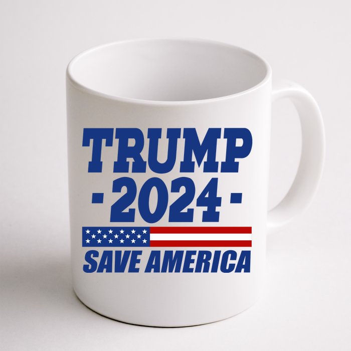 Trump 2024 Save America Front & Back Coffee Mug