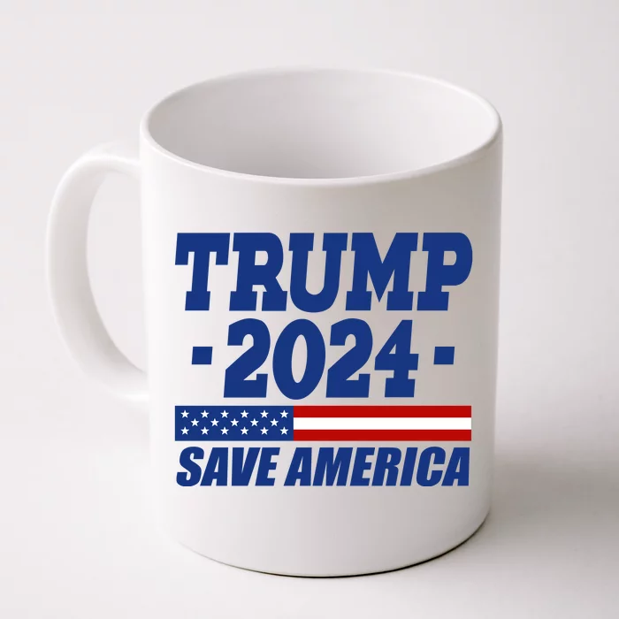 Trump 2024 Save America Front & Back Coffee Mug