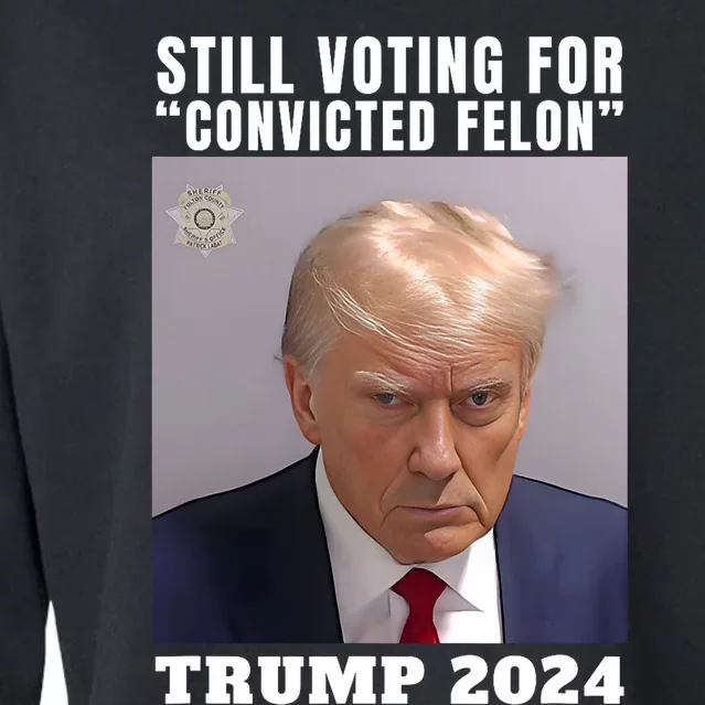 Trump 2024 Still Voting For Convicted Felon Political Cropped Pullover Crew