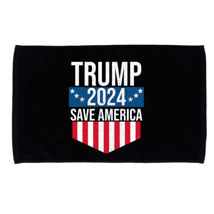 Trump 2024 Save America Donald Trump Supporters Microfiber Hand Towel