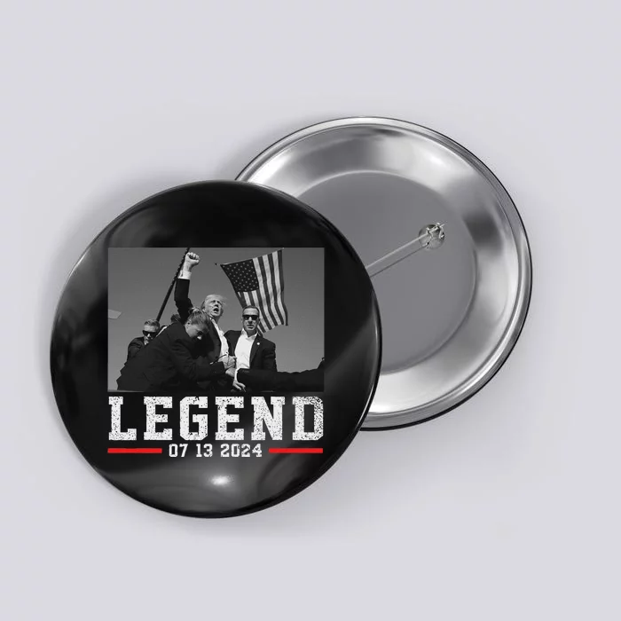 Trump 2024 Shooting President Bold Legend Design Button