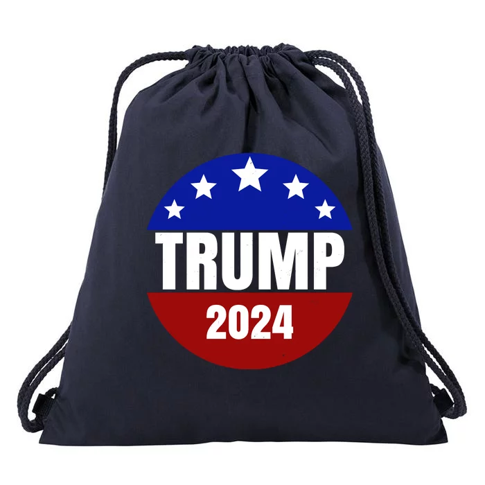 Trump 2024 Star Logo Drawstring Bag