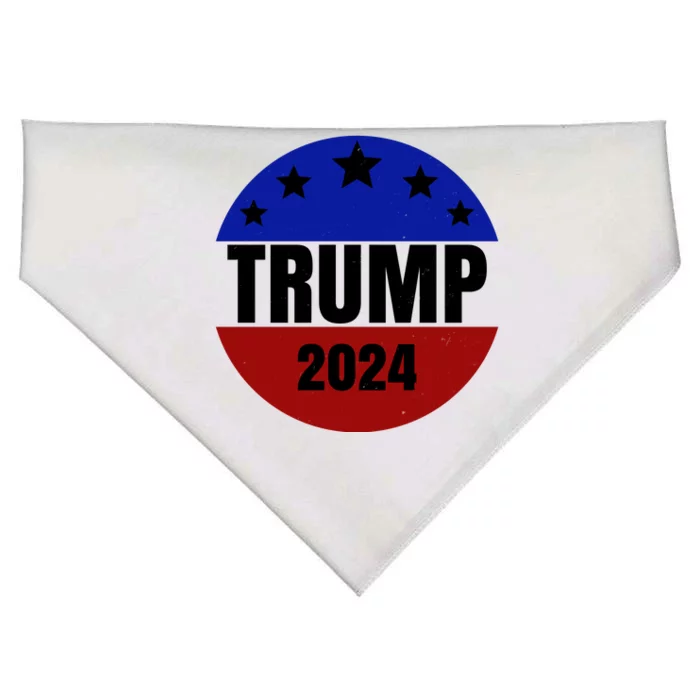 Trump 2024 Star Logo USA-Made Doggie Bandana