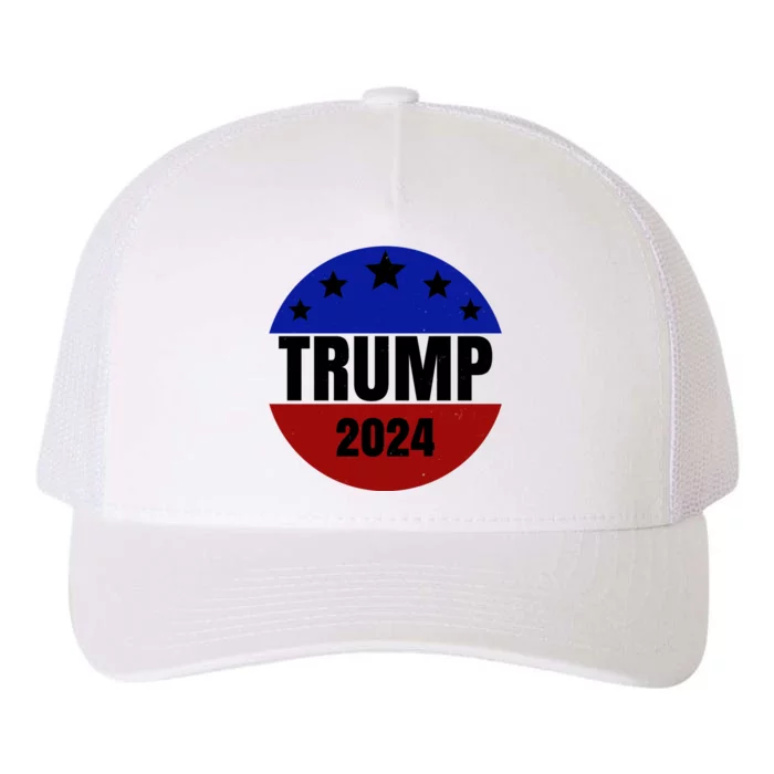 Trump 2024 Star Logo Yupoong Adult 5-Panel Trucker Hat