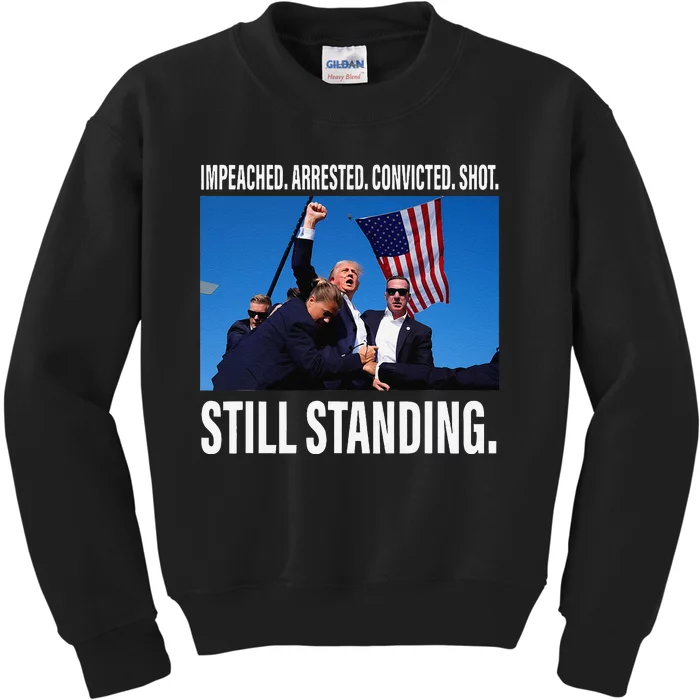 Trump 2024 Still Standing Kids Sweatshirt