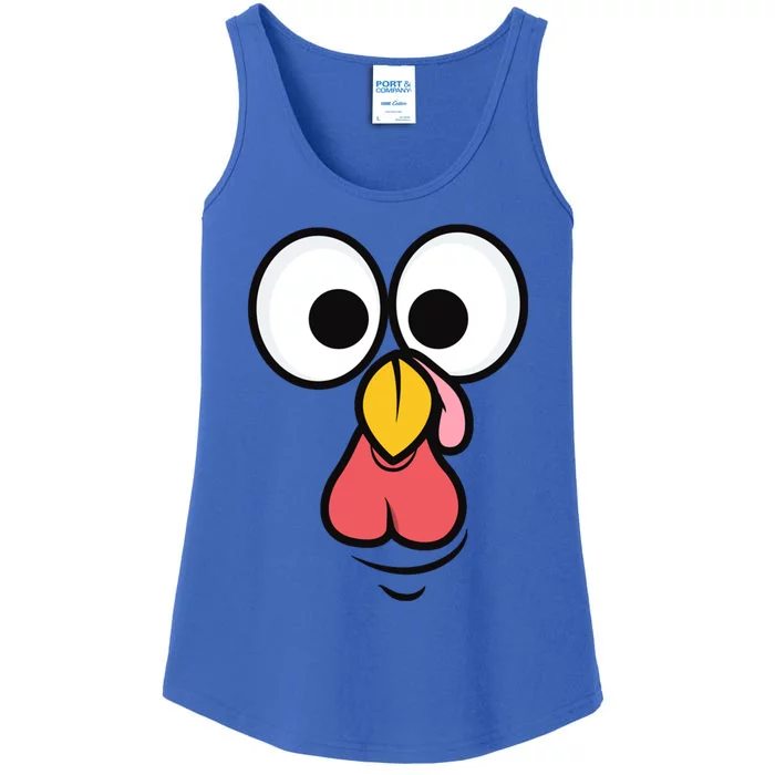 Thanksgiving 2019 Scary Turkey Face Gift Ladies Essential Tank