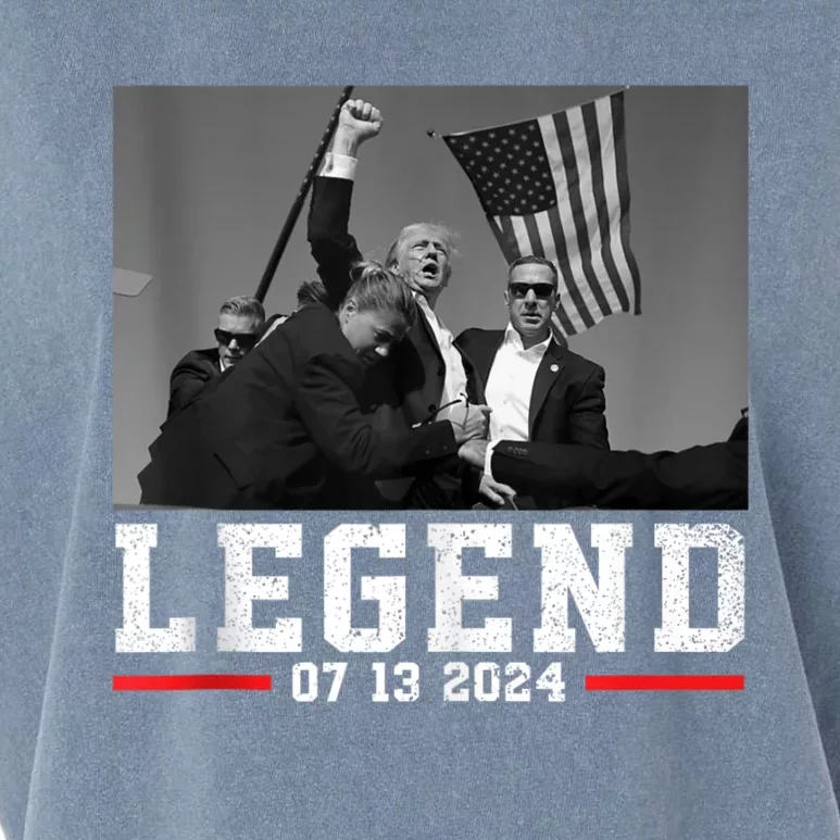 Trump 2024 Shooting President Legend Garment-Dyed Women's Muscle Tee