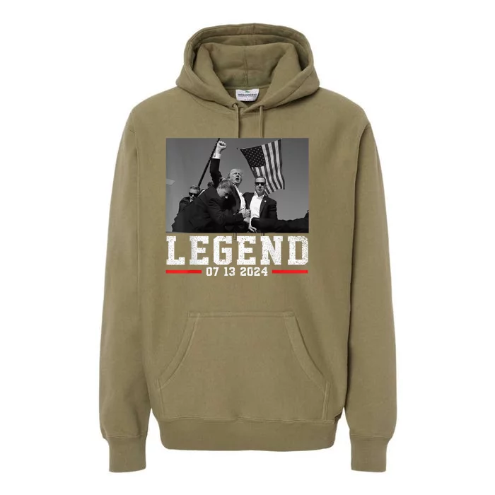 Trump 2024 Shooting President Legend Trump Rally Pa 2024 Premium Hoodie