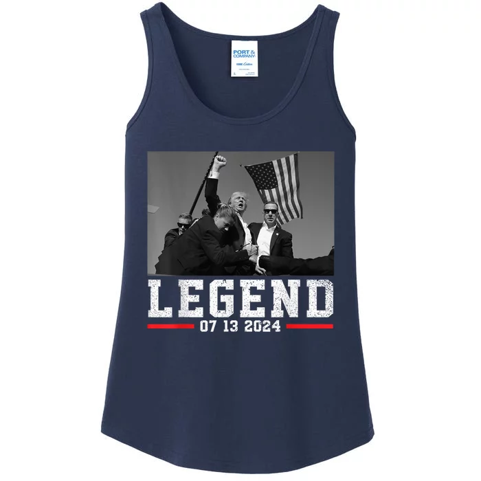 Trump 2024 Shooting President Legend Trump Rally Pa 2024 Ladies Essential Tank