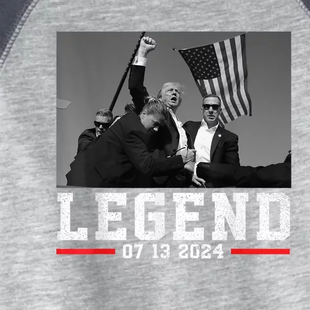 Trump 2024 Shooting President Legend Trump Rally Pa 2024 Toddler Fine Jersey T-Shirt