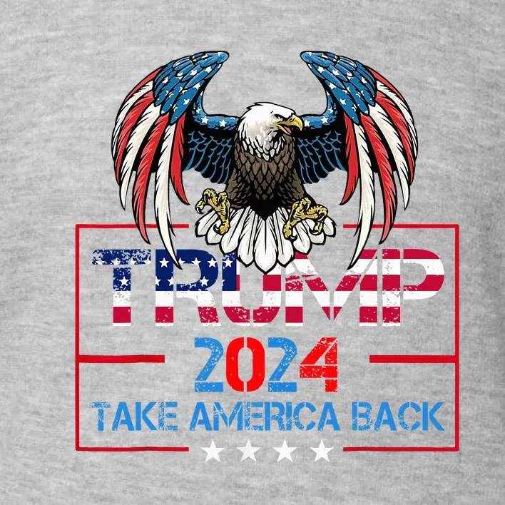 Trump 2024 Save America Again Usa Flag 2024 45 47 Toddler Sweatshirt