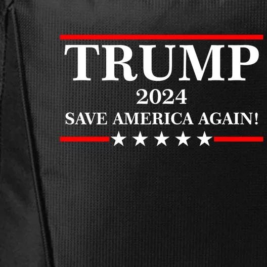 Trump 2024 Save America Again USA President Vote City Backpack