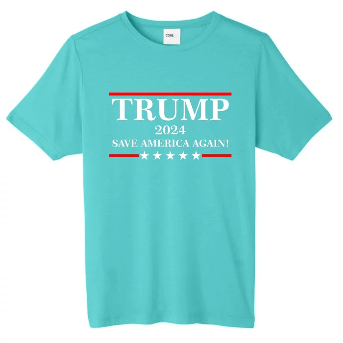 Trump 2024 Save America Again USA President Vote ChromaSoft Performance T-Shirt