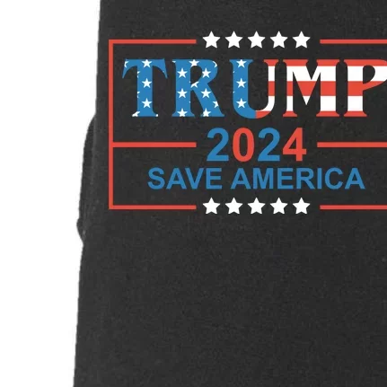 Trump 2024 Save America Doggie 3-End Fleece Hoodie