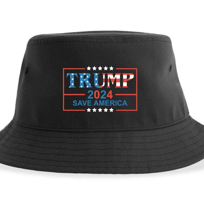 Trump 2024 Save America Sustainable Bucket Hat